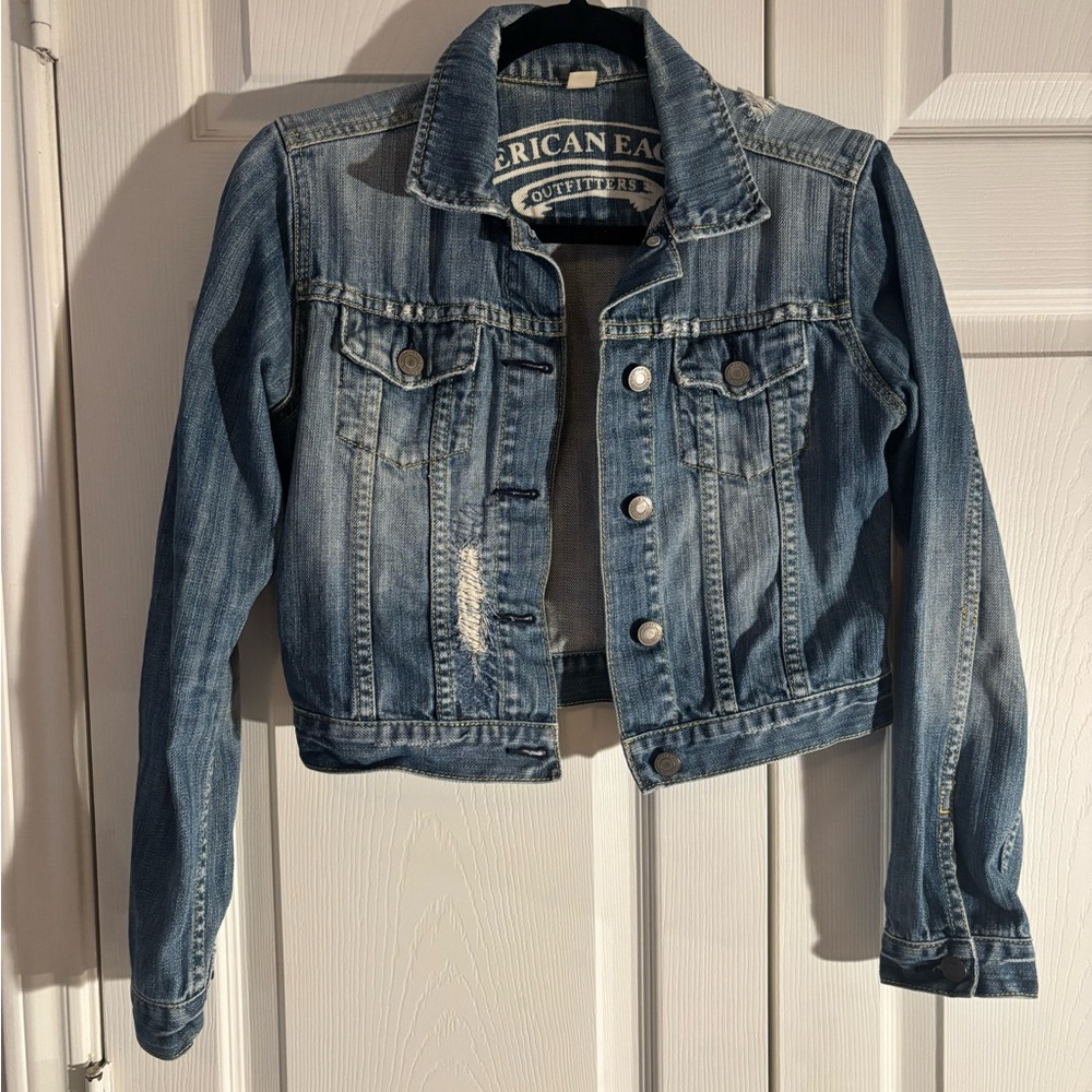 American Eagle Outfitters Classic Blue Jean Jacket